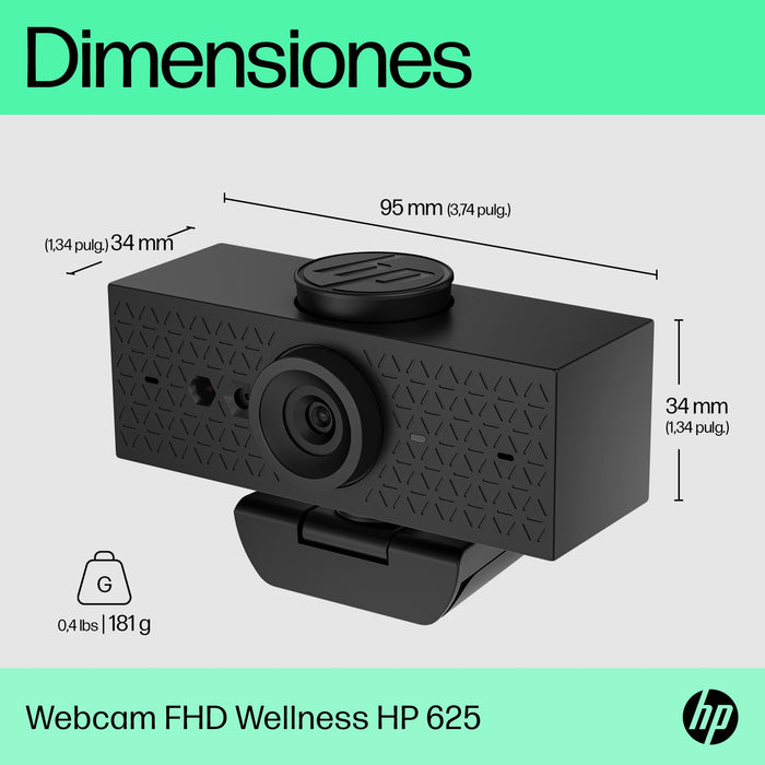 EAN 0196786757792 - HP 625 FHD Webcam cámara web 1920 x 1080 Pixeles USB Negro imagen 6