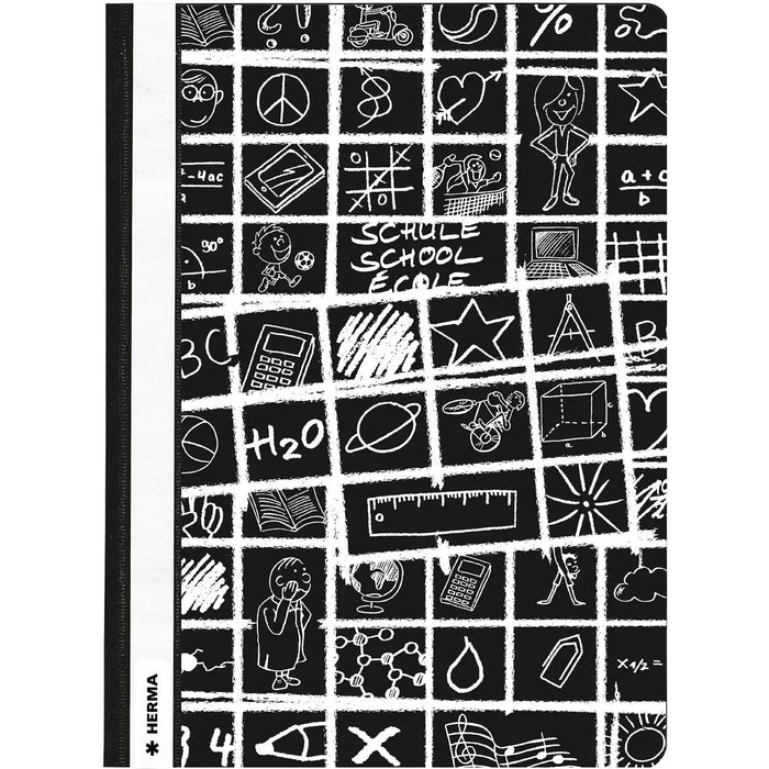 Carpeta Herma A4 Schoolydoo Negra 10uds.