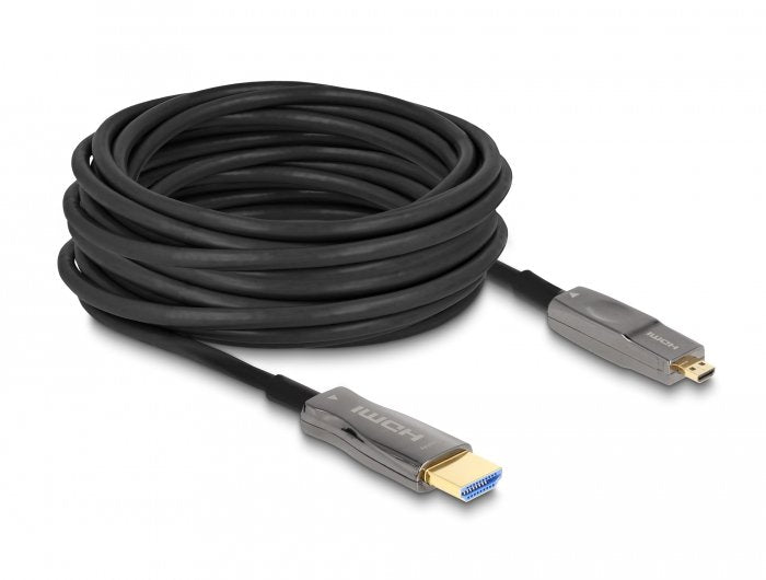 Delock 86007 Cable Hdmi 20 M Hdmi Tipo A (Estándar) Hdmi Tipo D (Micro) Negro, Gris