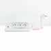 EAN 8433281011359 - Nanocable 10.37.0013-W base múltiple 1,5 m 3 salidas AC Interior Aluminio, Blanco imagen 3