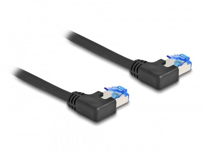Delock 80211 Cable De Red Rj45 Cat.6a S/Ftp Acodado A La Izquierda 2 M Negro