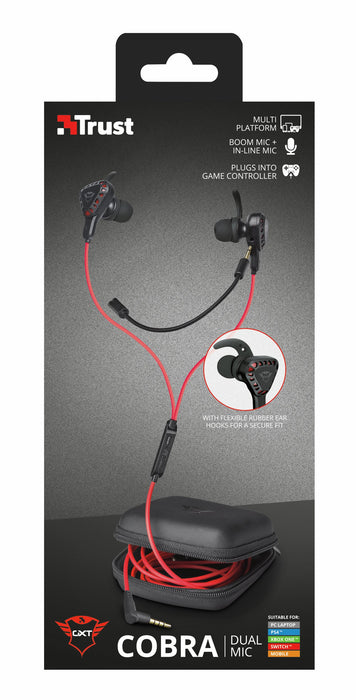 EAN 8713439230291 - Trust TRU GXT 408 Auriculares Alámbrico Dentro de oído Juego Negro, Rojo imagen 7