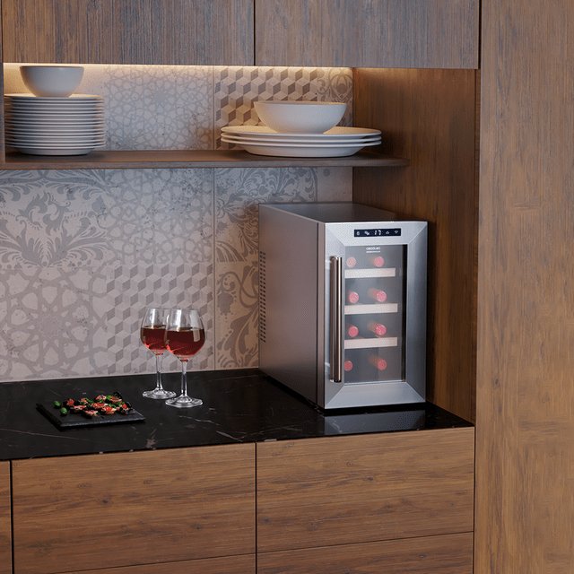 Vinoteca Cecotec Bolero Grandsommelier 830 Coolwood, Acero Inoxidable 8435484027083.0