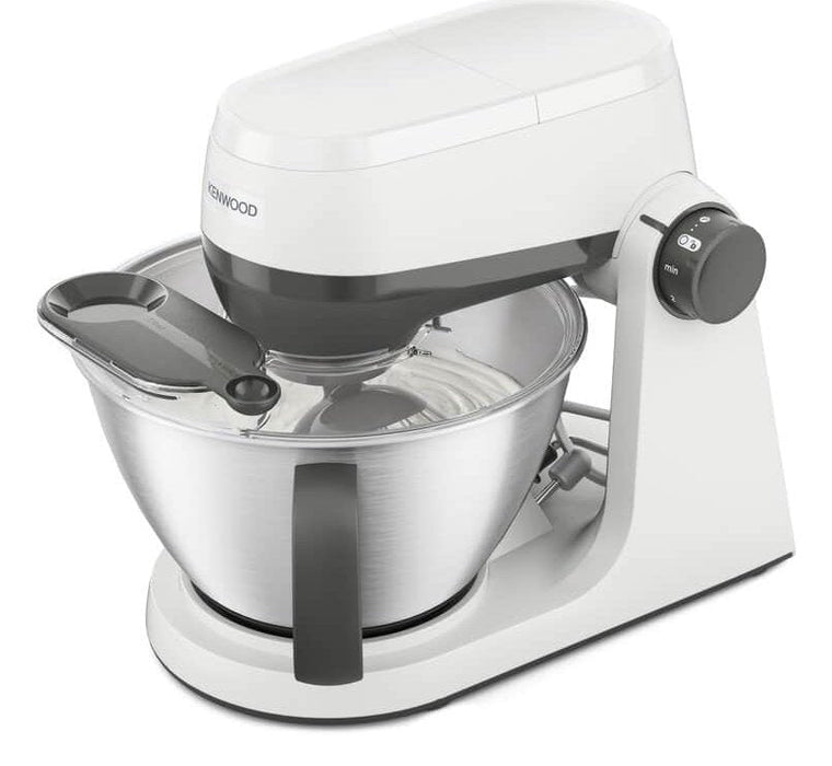 Robot De Cocina Kenwood Multi Tasker Con Cabezal Elevable, Bol 4,3l, Capacidad 1,7 Kg De Masa, Amasadora Y Batidora De Vaso Con Conexión Para Accesorios Y Tapa Antisalpicaduras, Blanco (Khc30.000wh) 0w20010124