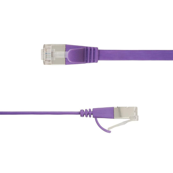 Flat U/Ftp Cat6a Purple 2m Awg 32/7, Pvc, 1 85x6mm Stp-Fl6a-00200-Pu