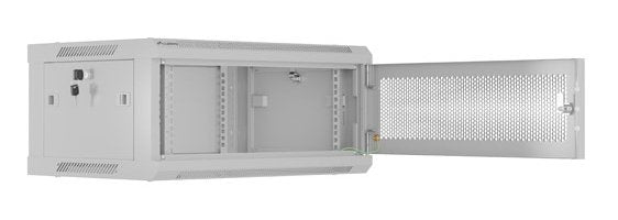Lanberg Rack Cabinet 19" Wall-Mount 4u 600x450 Perforated Door Grey Flat Pack