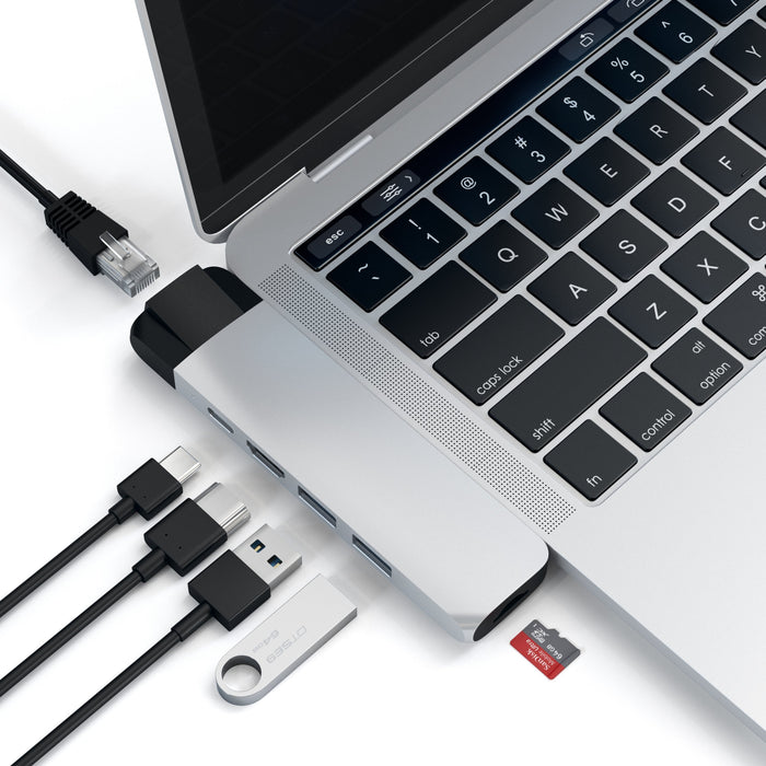 EAN 0879961007324 - Satechi ST-TCPHES base para portátil y replicador de puertos USB 3.2 Gen 1 (3.1 Gen 1) Type-C Plata imagen 6