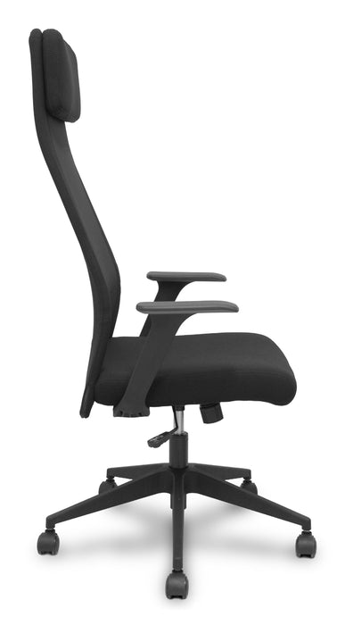 Piqueras Y Crespo Forol Silla Pro536 Basculante Tela Negra Brazos Fijos
