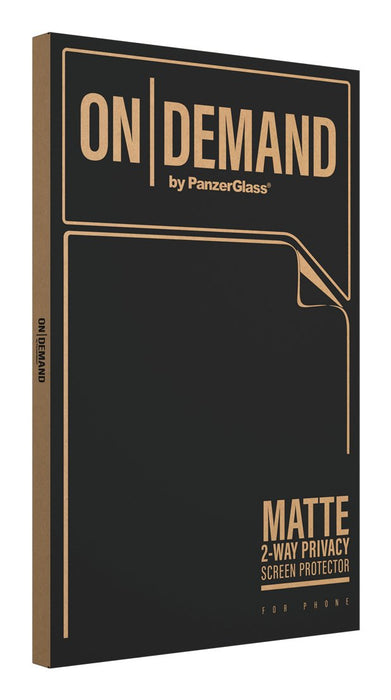 Panzerglass On-Demand By ® Matte 2-Way Privacy Displayschutzfilm Phone Maschine V2, Universal, Universal - Universal, Seco Aplicación, Resistente A Arañazos, Transparent, 1 Unidad