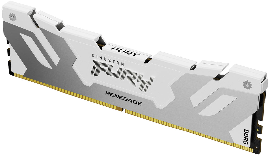 Mimoria Kingston Fury 48 Gb Ddr5-8000 (2x 24 Gb) Plateado/Blanco, Kf580c38rwk2-48, Renegade, Intel Xmp Kf580c38rwk2-48