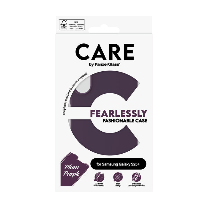 EAN 5715685016363 - PanzerGlass CARE™ by ® Case Plum Purple Samsung Galaxy S25+ funda para teléfono móvil Púrpura imagen 3