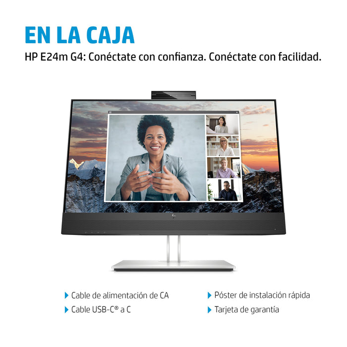 EAN 5715063337721 - HP E24m G4 FHD USB-C Conferencing Monitor pantalla para PC 60,5 cm (23.8") 1920 x 1080 Pixeles Full HD LC imagen 4