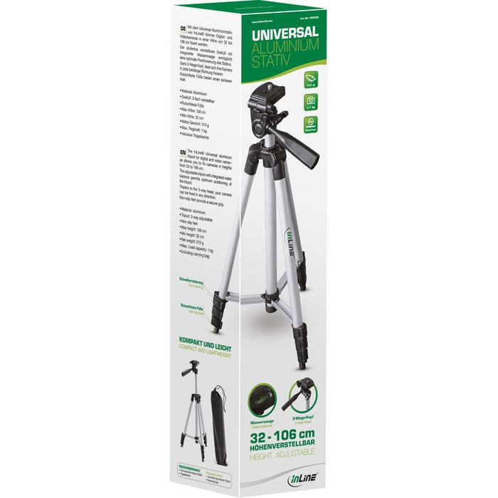 Trípode Inline Profesional Aluminio 3 Patas Hasta 1.06m