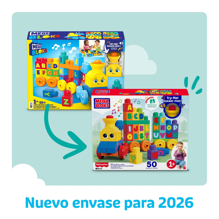 Tren Musical Abc Megabloks 50 Pzas.