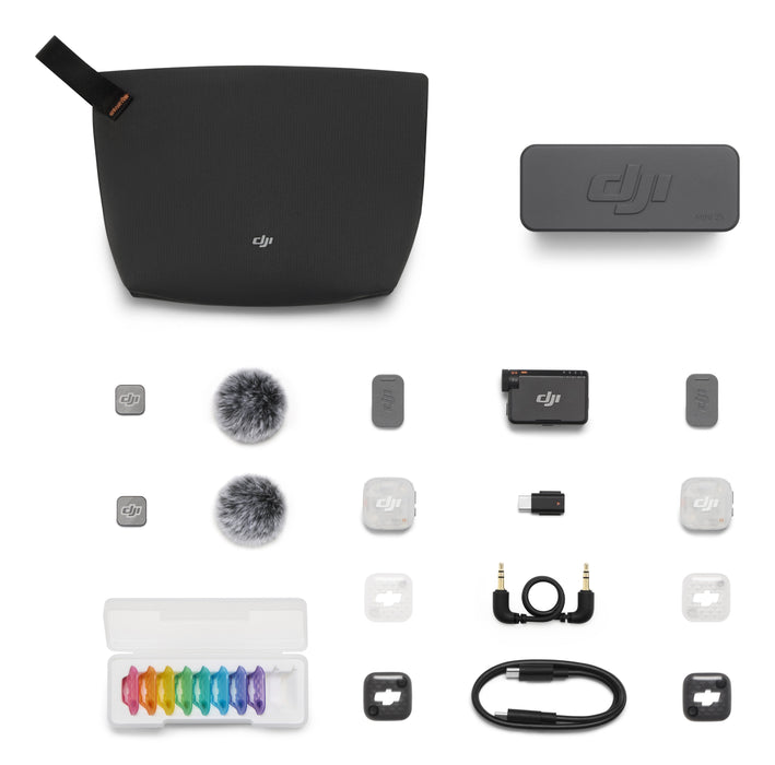 Micrófono Inalámbrico Dji Mic Mini 2s Bluetooth 5.3 2 Tx + 1 Rx Estuche De Carga