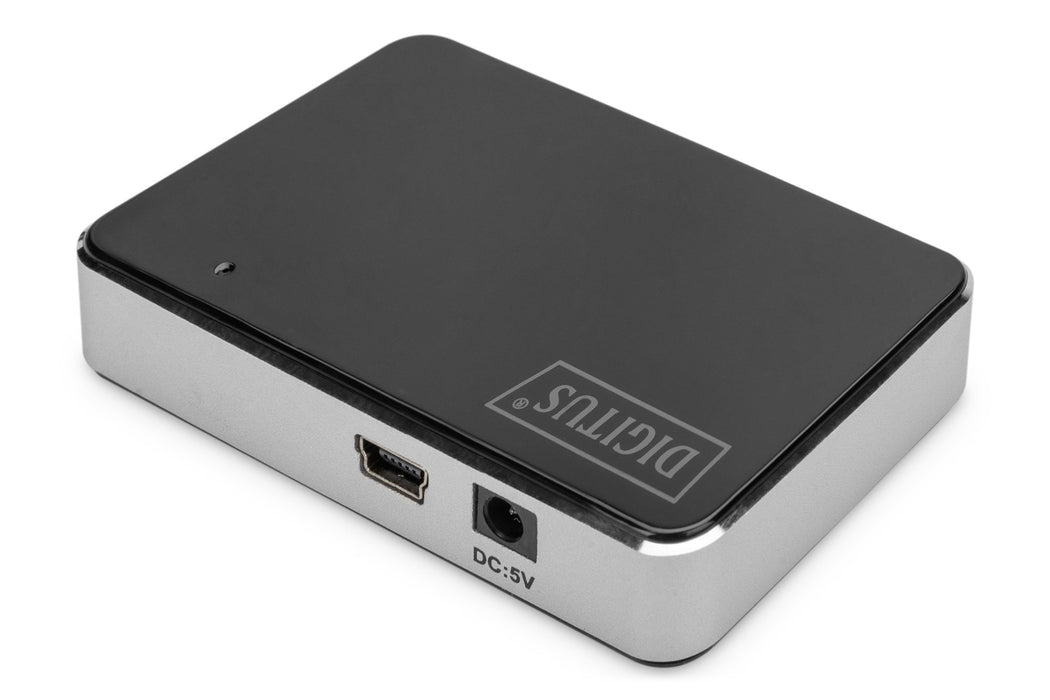 EAN 4016032306535 - Digitus DA-70220 hub de interfaz USB 2.0 Mini-B 480 Mbit/s Negro, Plata imagen 5