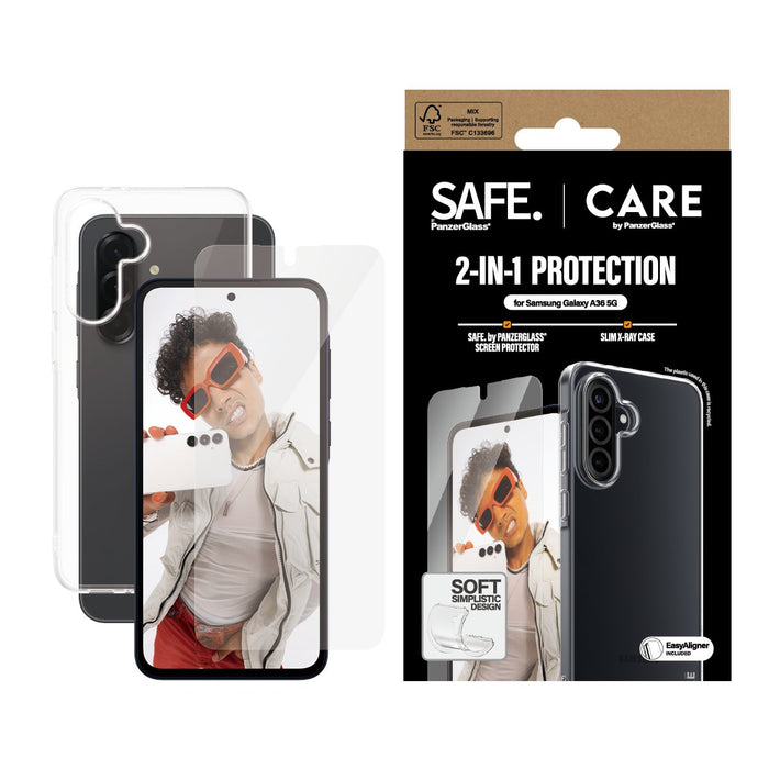 EAN 5715685016080 - PanzerGlass CARE™ by ® 2-in-1 Bundle Samsung Galaxy A36 5G Protector de pantalla 1 pieza(s) imagen 2