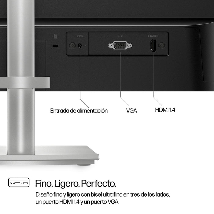 Monitor Hp Fhd Serie 5 De 23,8 " Y Altura Ajustable - 524sh