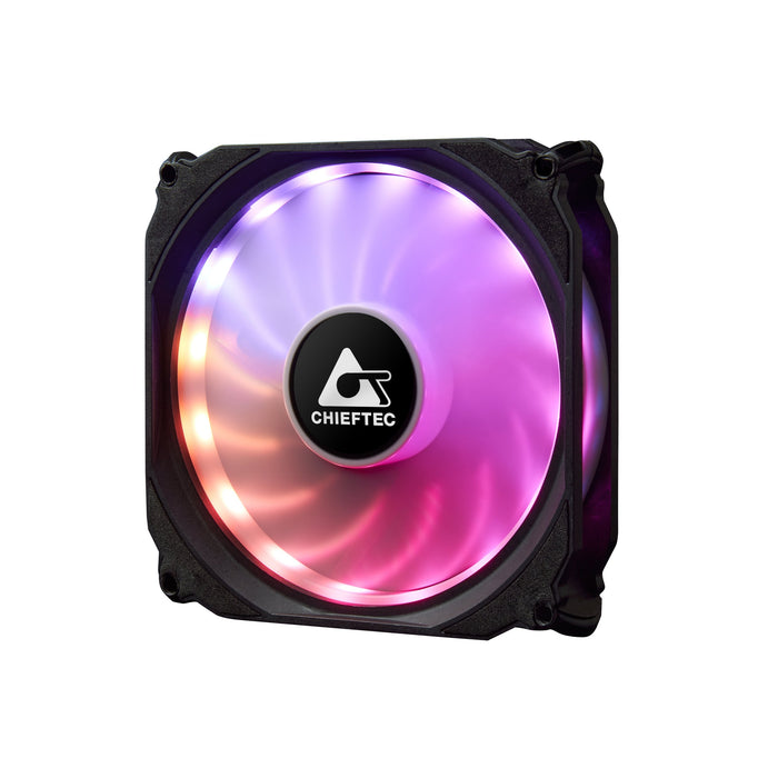 EAN 0753263075963 - Chieftec CF-3012-RGB sistema de refrigeración para ordenador Carcasa del ordenador Ventilador 12 cm Negro imagen 2