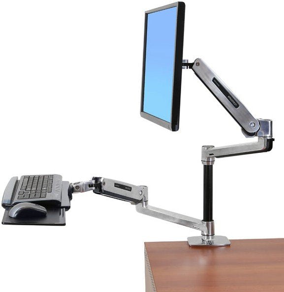 Ergotron Lx Hd Brazo Para Montaje En Mesa Lcd, Soporte Para Monitor Plateado/Negro 45-384-026