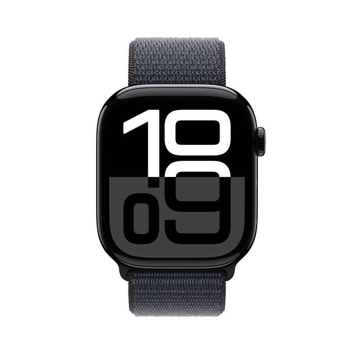 Apple Watch Series 10 Gps + Cellular 46mm Jet Black Aluminium Case With Ink Sport Loop