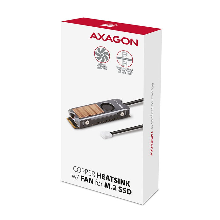 EAN 8595247906588 - Axagon CLR-M2FAN sistema de refrigeración para ordenador Unidad de estado sólido, M.2 NVMe SSD Disipador  imagen 8