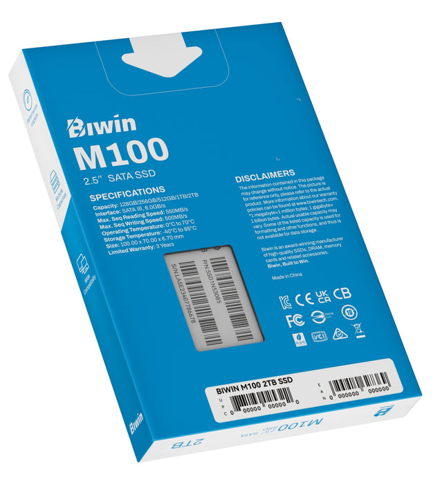 EAN 6955914627369 - Biwin M100 2 TB 2.5" Serial ATA III imagen 15
