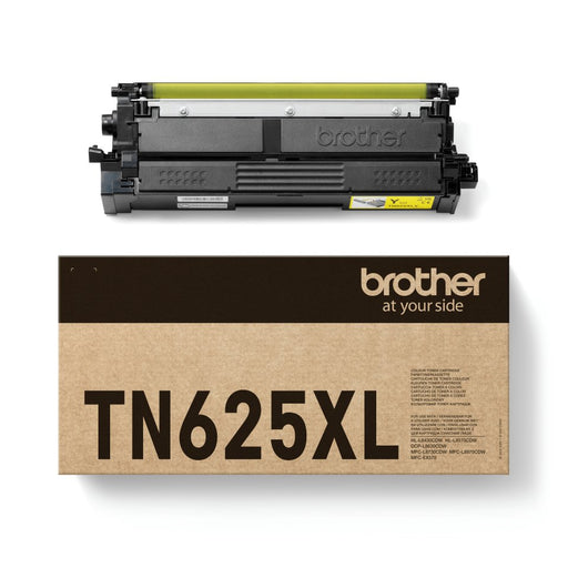 EAN 4977766843584 - Brother TN-625XLY cartucho de tóner 1 pieza(s) Original Amarillo imagen 1