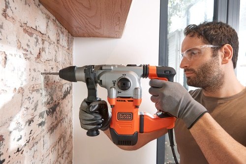 EAN 5035048730515 - Black & Decker BEHS03K 900 RPM SDS Plus Negro, Naranja imagen 7