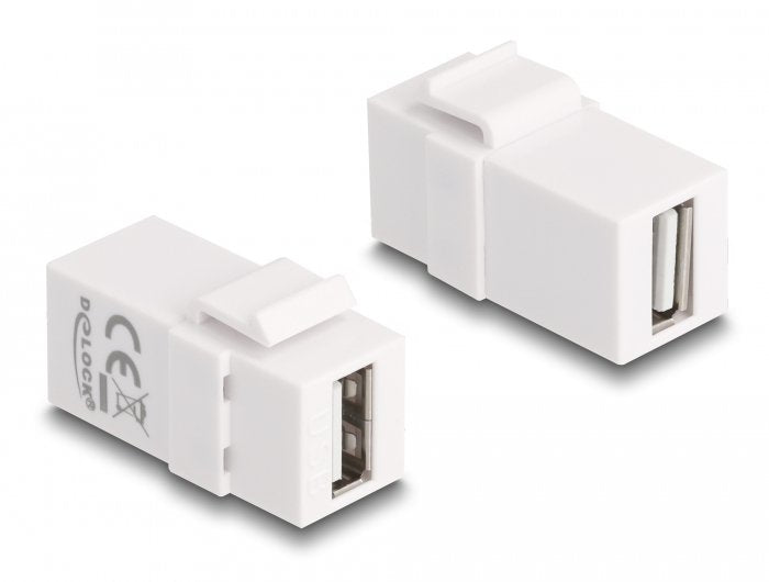 Keystone Modul Usb 2.0 A Buchse Zu Usb 2.0 A Buchse Weiss