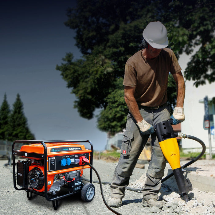 EAN 5905090330356 - Extralink EX.30356 motor-generador 5000 W 25 L Negro, Naranja imagen 10