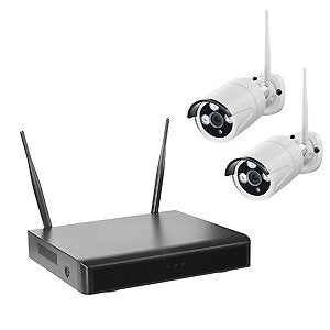 Indexa Wlan-Cámara-Set Wr100 Nvr Hdd 1tb 2x Radio-Cámara