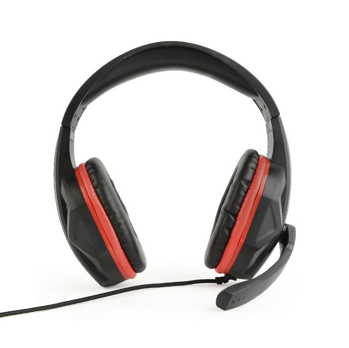 EAN 8716309101233 - Gembird GHS-03 auricular y casco Auriculares Alámbrico Diadema Juego Negro, Rojo imagen 5