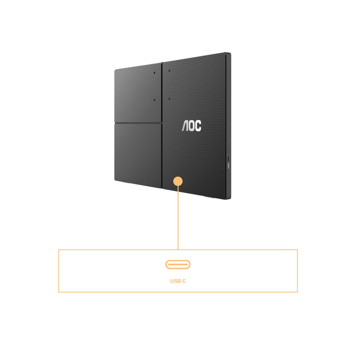 EAN 4038986151313 - AOC 16T3EA monitor o TV portátil Negro 39,6 cm (15.6") 1920 x 1080 Pixeles imagen 3