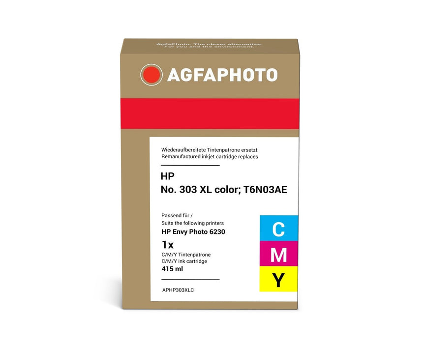 EAN 4250164858863 - AgfaPhoto APHP303XLC cartucho de tinta 1 pieza(s) Compatible Alto rendimiento (XL) Cian, Magenta, Amarill imagen 2