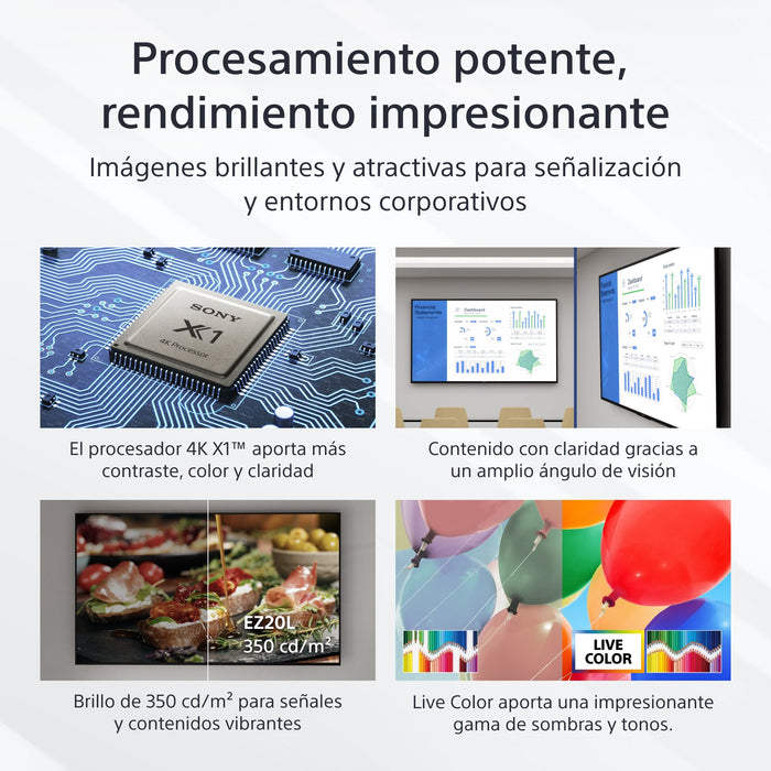 EAN 4548736156258 - Sony FW-55EZ20L pantalla de señalización Pantalla plana para señalización digital 139,7 cm (55") LED Wifi imagen 4