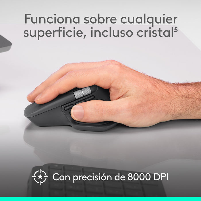 EAN 5099206133099 - Logitech MX Master 4 ratón Oficina mano derecha RF Wireless + Bluetooth Laser 8000 DPI imagen 13