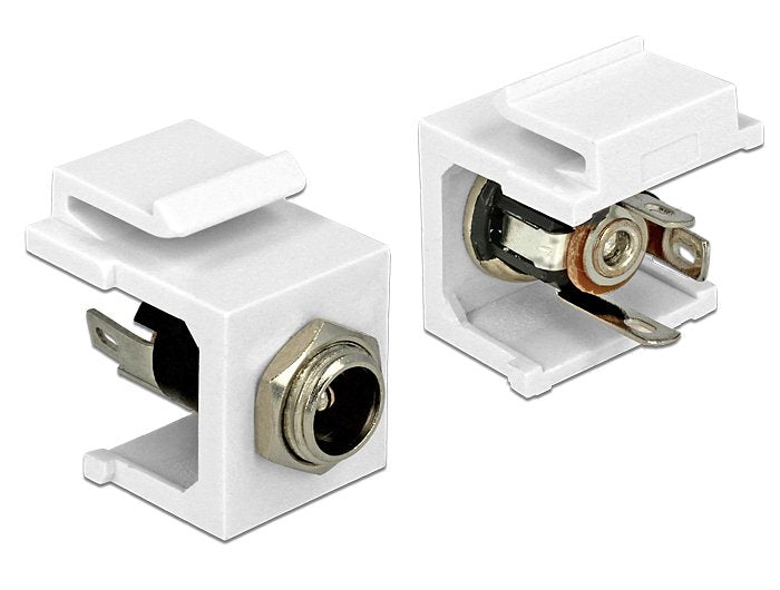 Delock Keystone Modul Dc 5,5 X 2,5 Mm Buchse Weiss