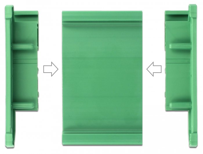 Platinenhalterung (72 Mm) Für Hutschiene 10 Cm Lang