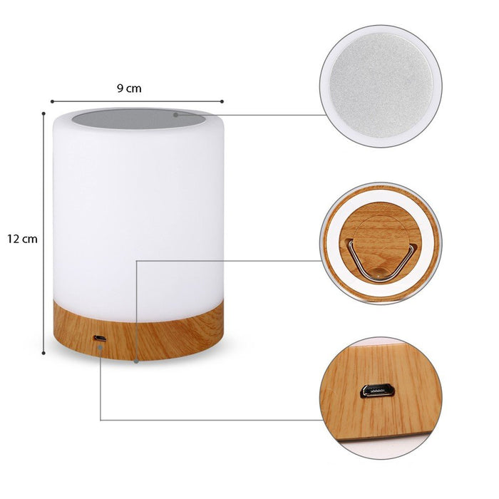 EAN 8059018361117 - Techly I-LED TOUCH lámpara de mesa 1,6 W Blanco imagen 6