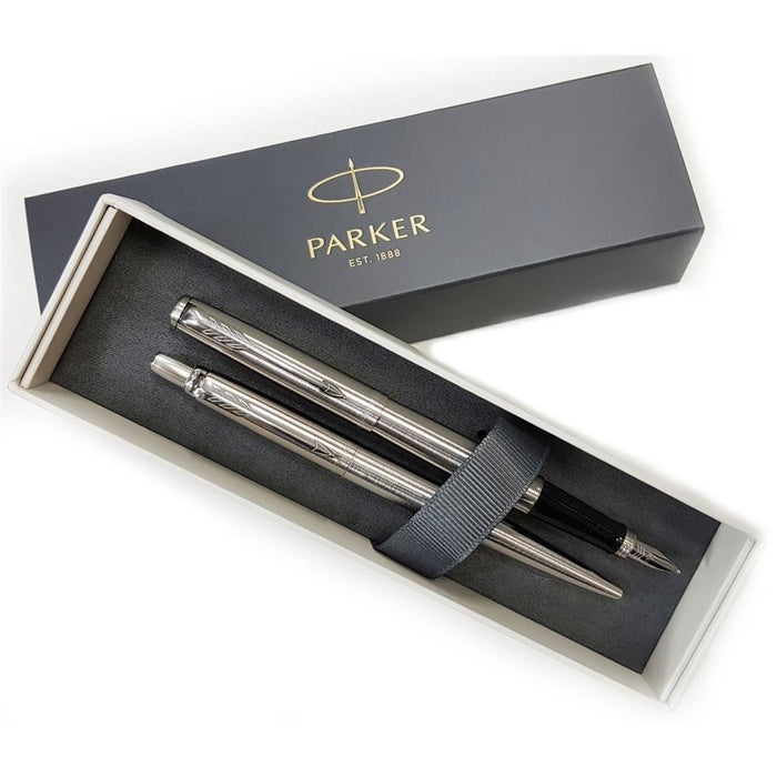EAN 3026980932589 - Parker 2093258 juego de bolígrafos Negro, Plata 2 pieza(s) imagen 2