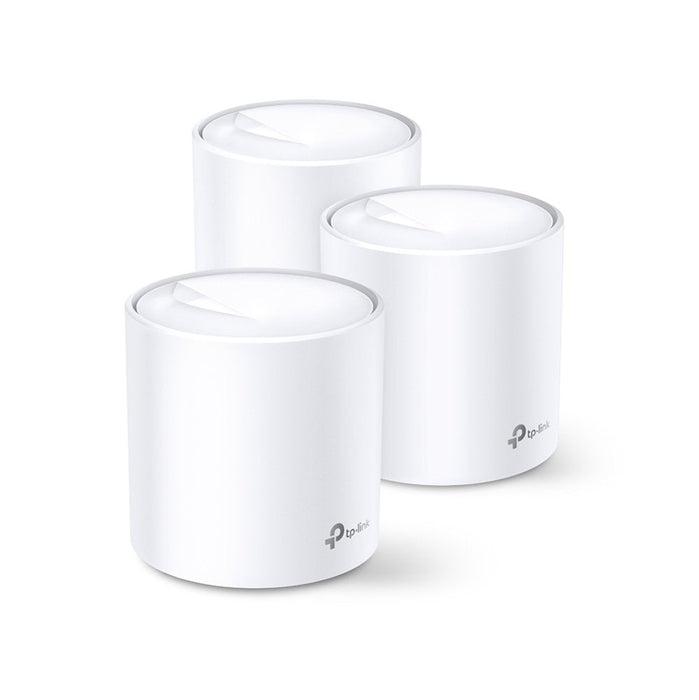 Tp-Link Deco X60 Ax3000 Wi-Fi 6 Whole-Home Mesh System 3-Pack Quad-Core Cpu 2x Ge Rj45 4x Int.Antennas Mu-Mimo (P)