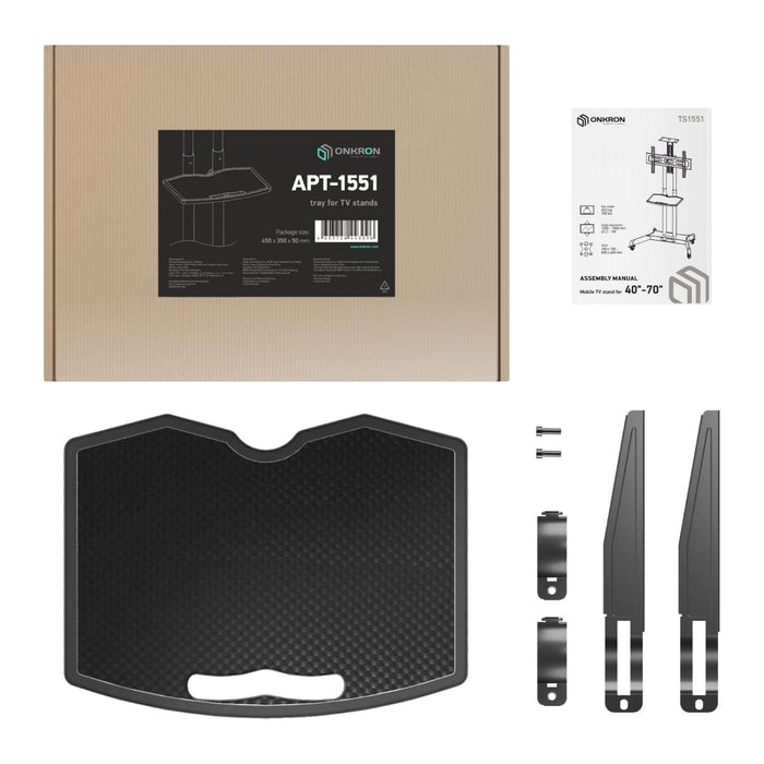 Onkron Apt1551-B Accesorio Para Soporte De Pantalla De Señalización Estantería
