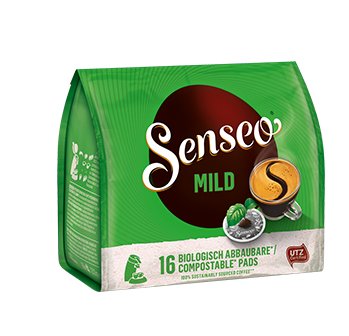 Senseo Mild Kaffeepads, Arabica- Y Robustabohnen Mild, 16 Unidades