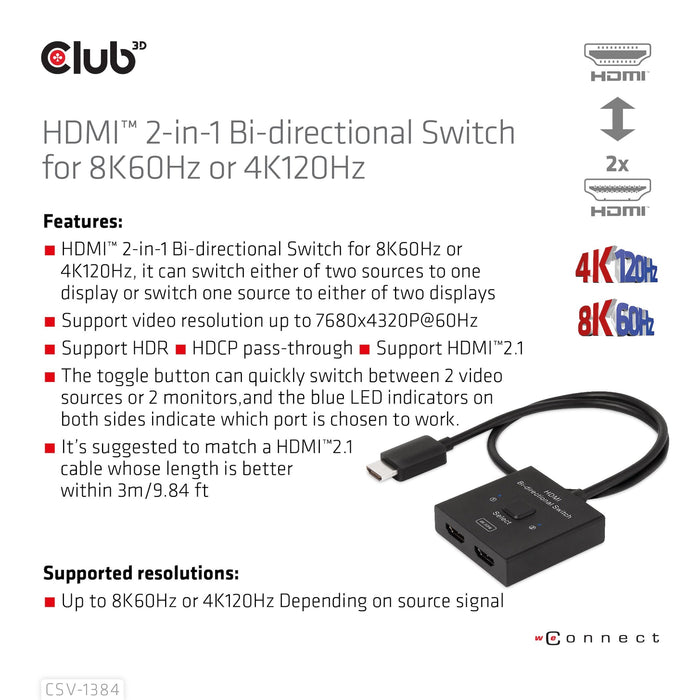 EAN 8719214472832 - CLUB3D CSV-1384 interruptor KVM Negro imagen 10