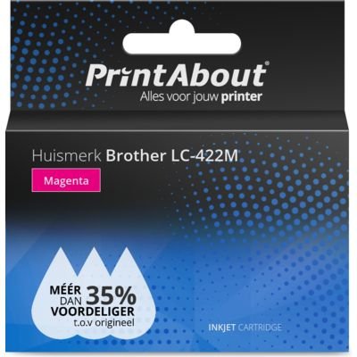 EAN 0616985792221 - PrintAbout LC-422M cartucho de tinta Compatible Magenta imagen 1