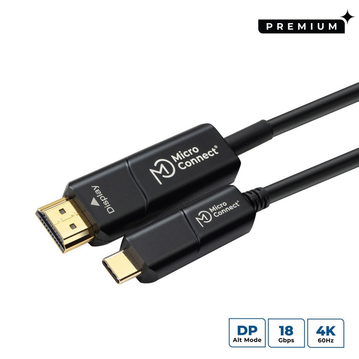 EAN 5706998942401 - Microconnect USB3.1CHDMI30OP adaptador de cable de vídeo 30 m USB Tipo C HDMI Negro imagen 1
