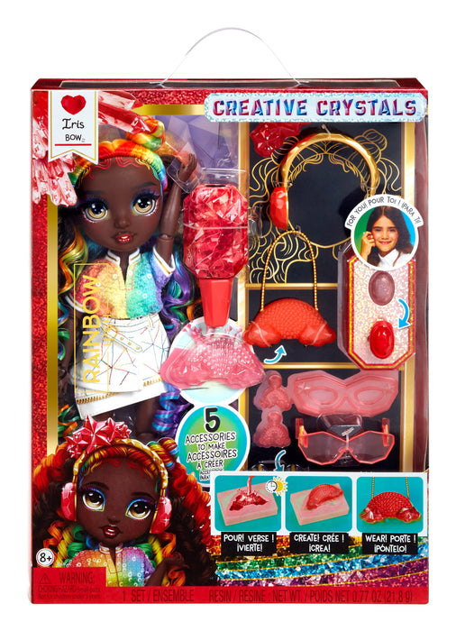 EAN 0035051121381 - Rainbow High Creative Crystals Fashion Doll- Iris Bow imagen 5