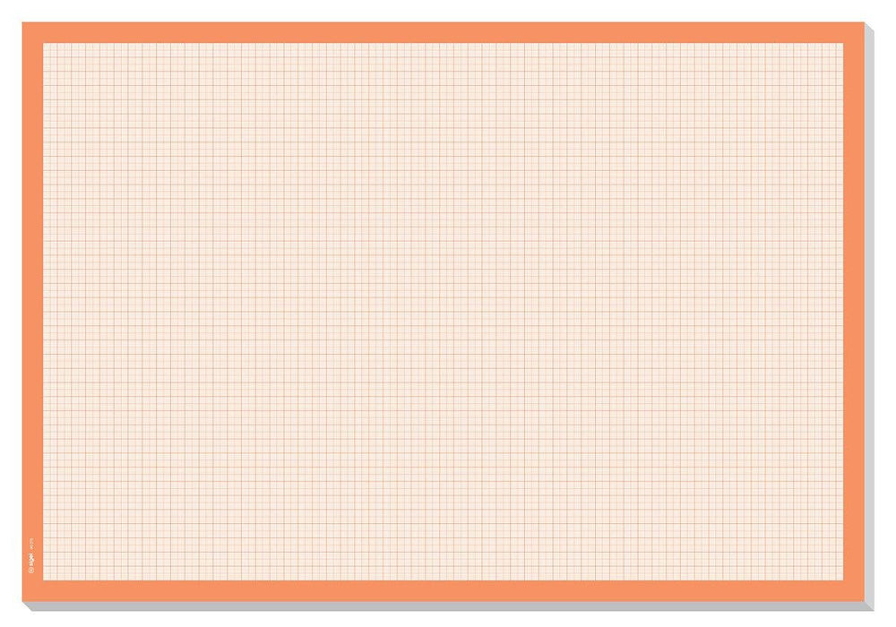 Sigel Alfombrilla De Escritorio, Blanco Naranja