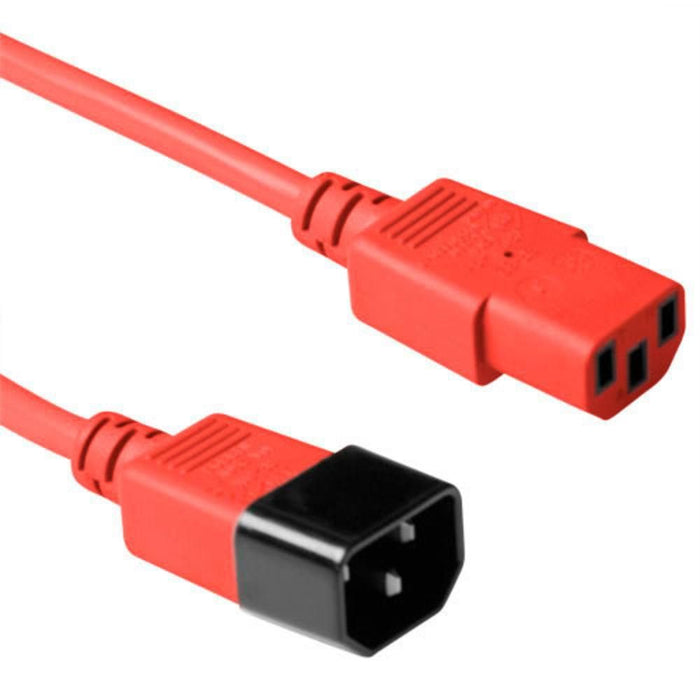 EAN 5715063079683 - Microconnect PE1413R09 cable de transmisión Rojo 0,9 m C13 acoplador C14 acoplador imagen 1